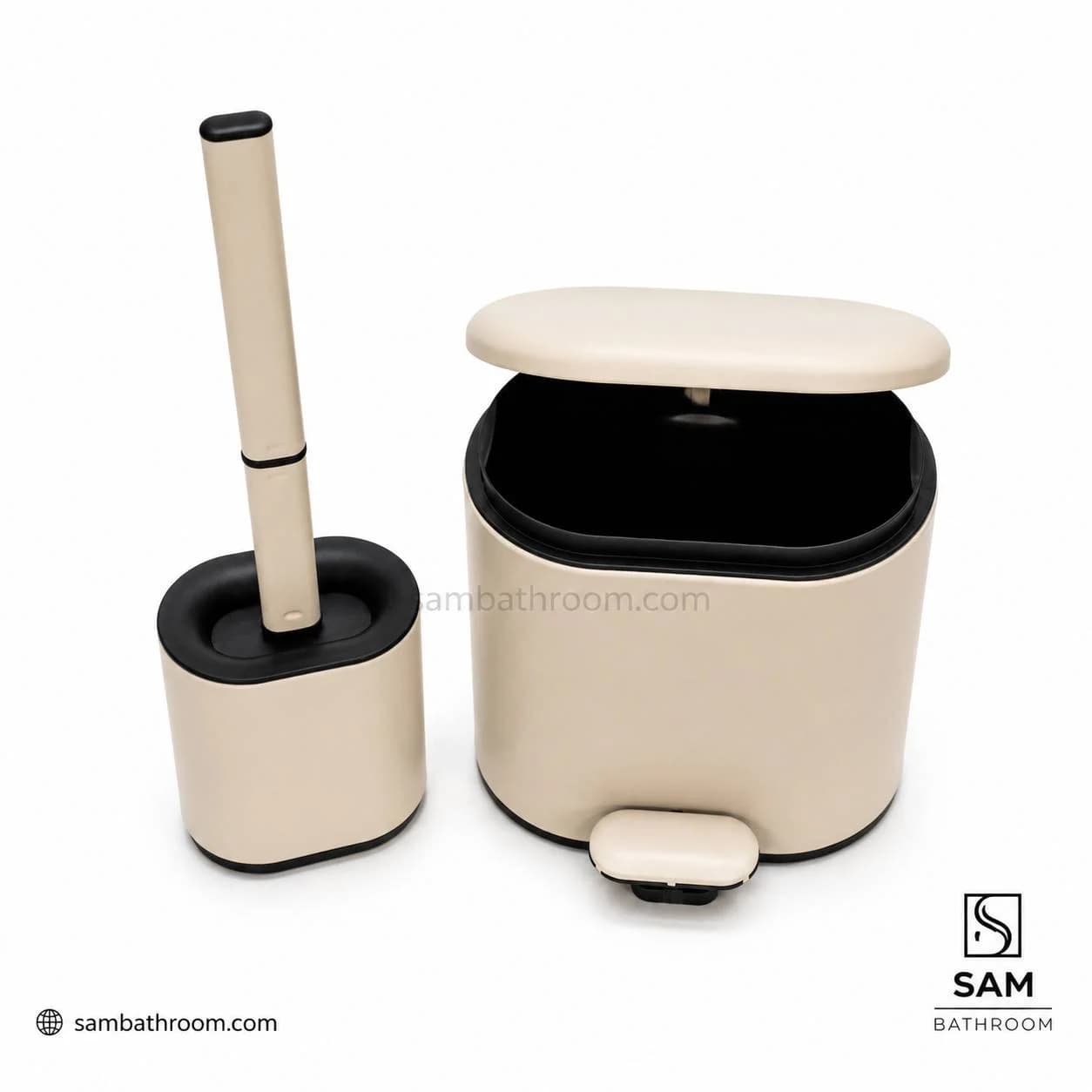 سطل و برس 3 لیتری سفید کرم اورجینال — تصویر ۳