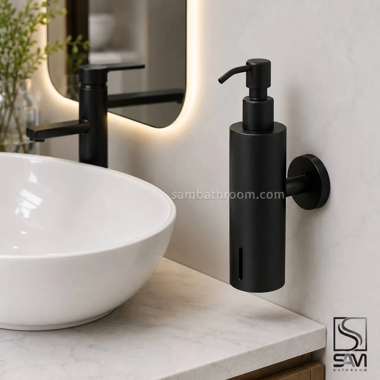 جامایع دیواری مشکی مات اودی کد SD-1
