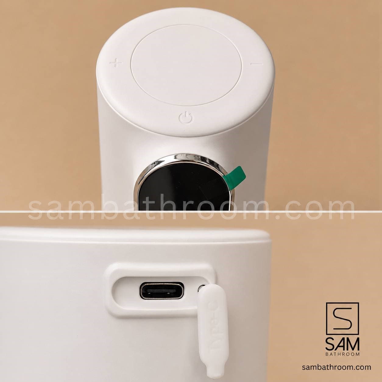 جامایع فوم‌ساز چشمی سفید HTN Prime مدل HWD537 — تصویر ۲
