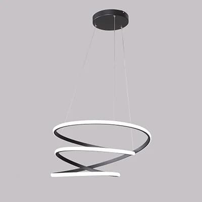لوستر مدرن led دو طرفه سه پیچ 120 وات (لوستر مینیمال) — تصویر ۴