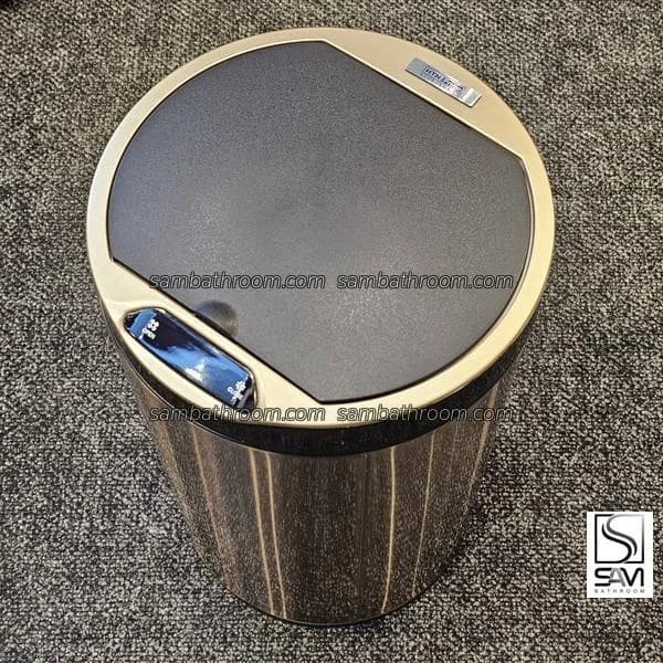 سطل زباله چشمی 12 لیتری رزگلد HTN Prime مدل HTD685 — تصویر ۲