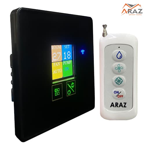 کلید لمسی کولر LCD REMOTE IR هوشمند آراز — تصویر ۲