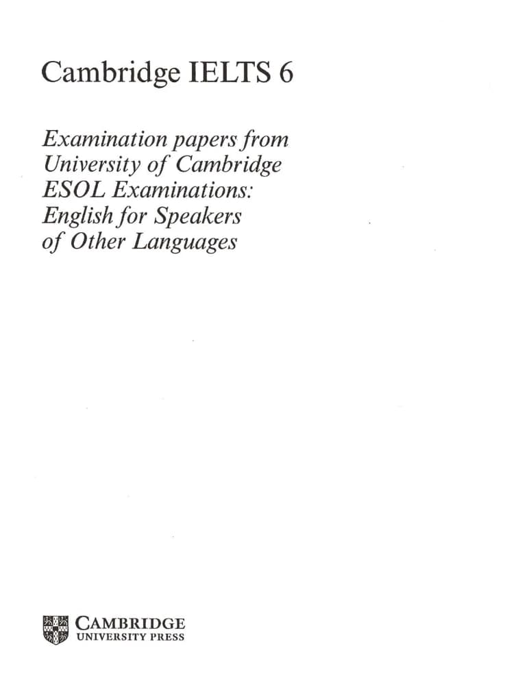 کتاب Cambridge IELTS 6 (کتاب کمبریج آیلتس ۶) نسخه انگلیسی PDF | انتشارات کمبریج