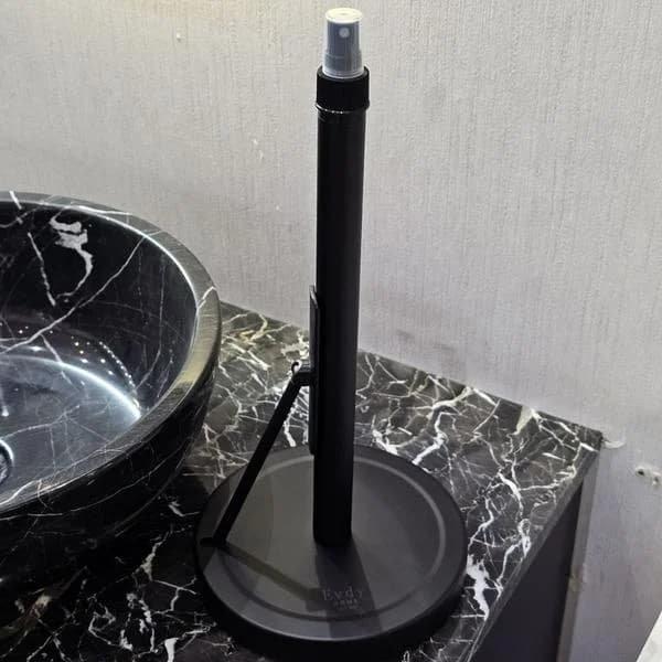 جای دستمال رومیزی مشکی مدل اسپری‌دار 02 — تصویر ۲