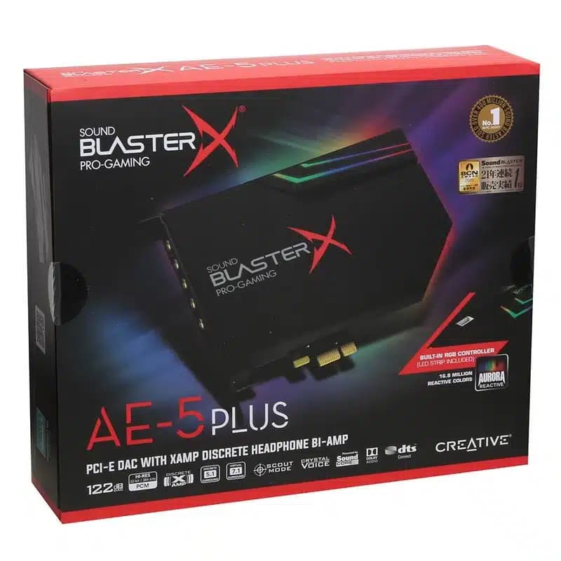 کارت صدا کریتیو مدل Sound BlasterX AE5-Plus دست دوم — تصویر ۲