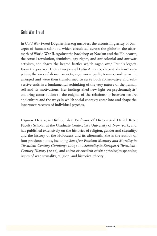 کتاب Cold War Freud (فروید در جنگ سرد) نسخه انگلیسی PDF | دگمار هرتزوگ — تصویر ۲