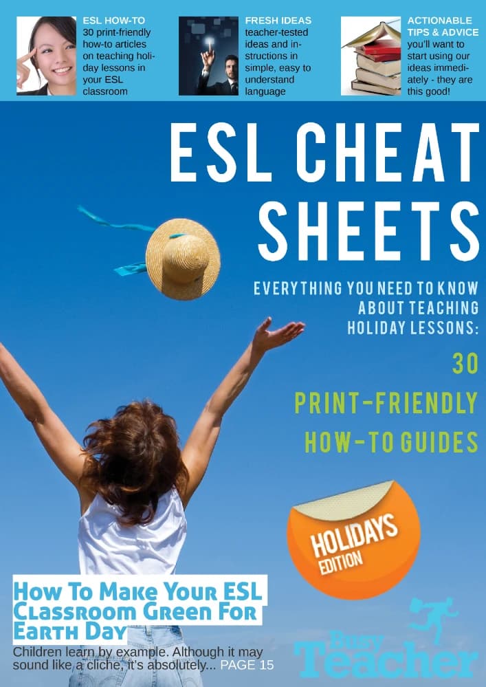 کتاب 30 Busy Teachers ESL Cheat Sheets (برگه راهنمای معلمان زبان) نسخه انگلیسی PDF | منابع آموزشی