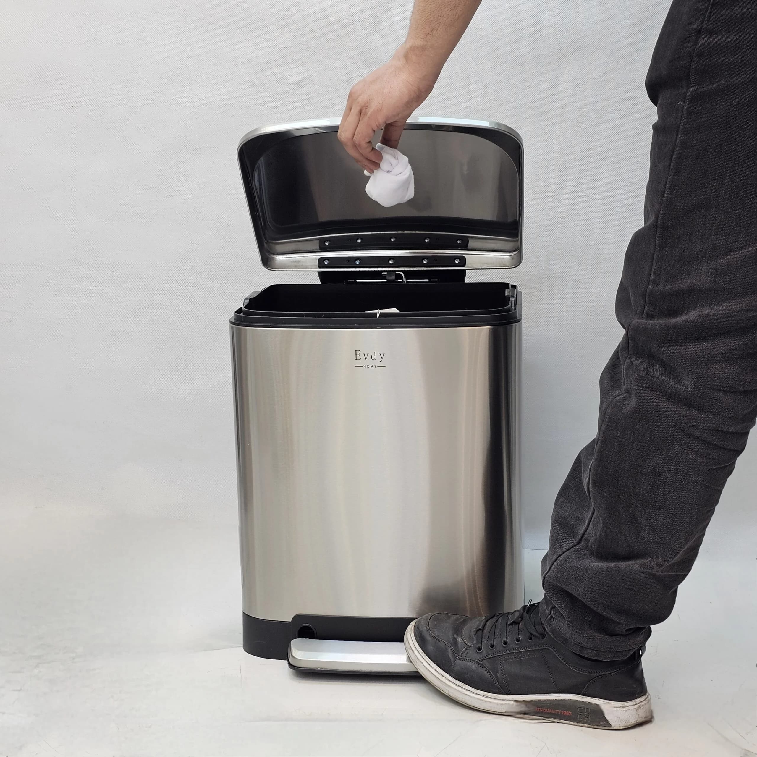 سطل 12 لیتری استیل مات اودی مدل 232 — تصویر ۵