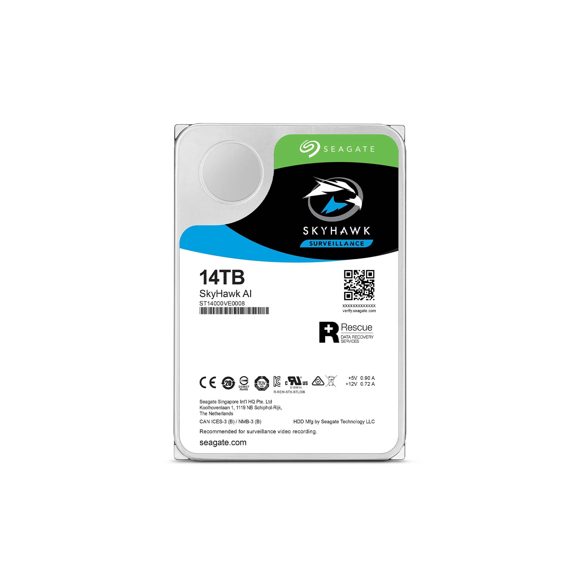 هارددیسک اینترنال سیگیت مدل SkyHawk ST14000VE0008 ظرفیت 14 ترابایت — تصویر ۲