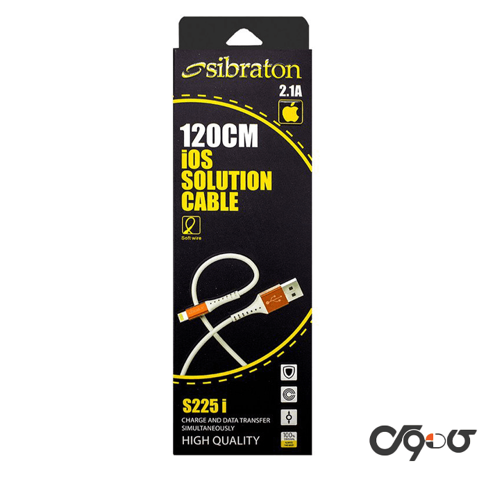 کابل تبدیل USB به لایتنینگ سیبراتون مدل S225 i طول 1.25 متر — تصویر ۲