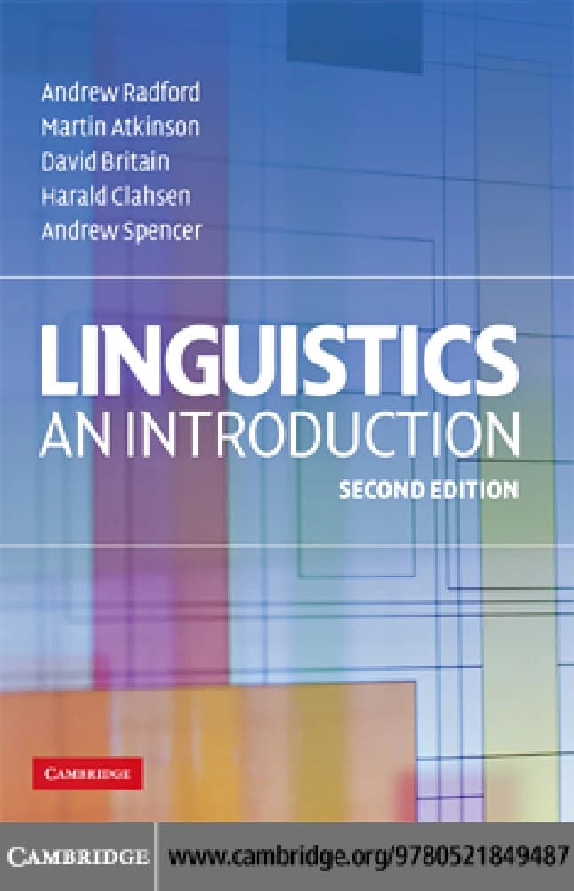 کتاب Linguistics: An Introduction (مقدمه‌ای بر زبان‌شناسی) نسخه انگلیسی PDF | اندرو رادفورد و همکاران
