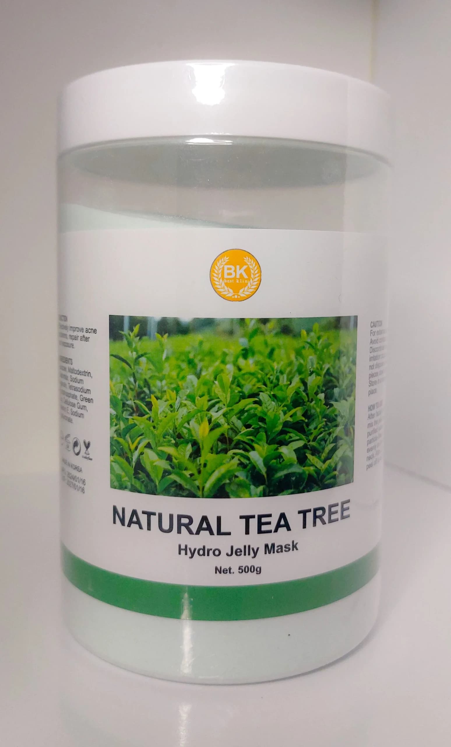 ماسک هیدروژلی چای سبز بست کلین Natural Tea Tree Hedro jelly Mask Best Klin — تصویر ۴