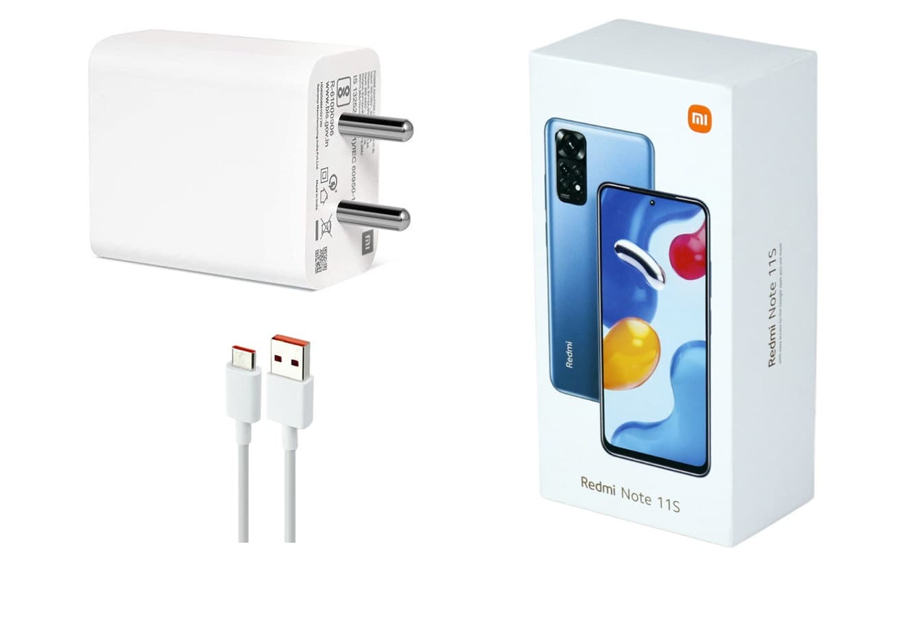 شارژر دیواری فست شارژ Xiaomi NOTE 11S 3A PD 33W Type-C + کابل تایپ سی و جعبه گوشی