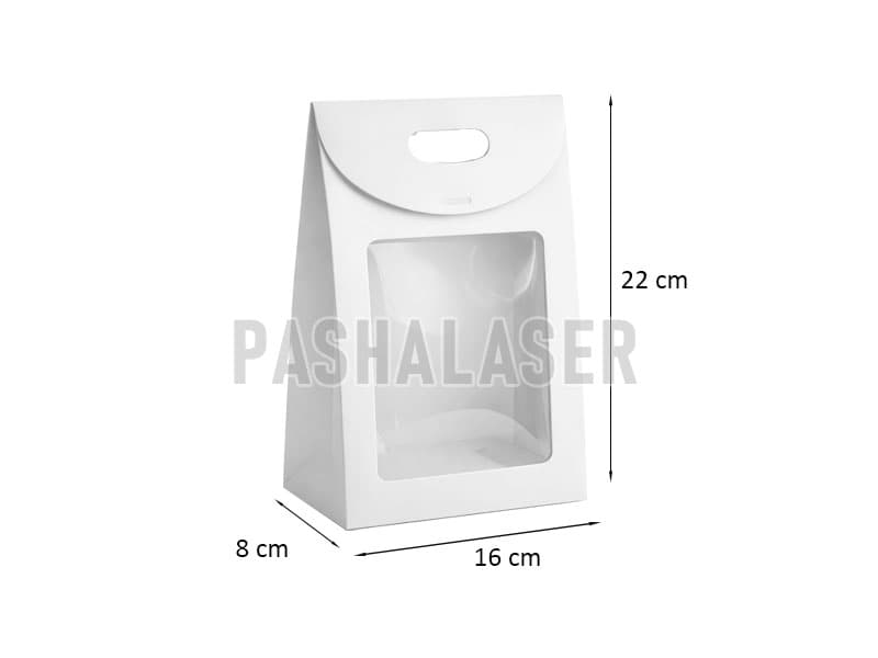 بگ گلاسه پنجرهدار سفید کد 39294 (بسته ده عددی)