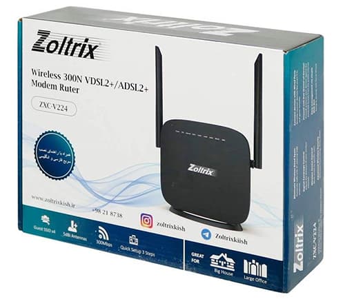 مودم ADSL2/VDSL2 زولتریکس ZOLTRIX ZXC V224 — تصویر ۵