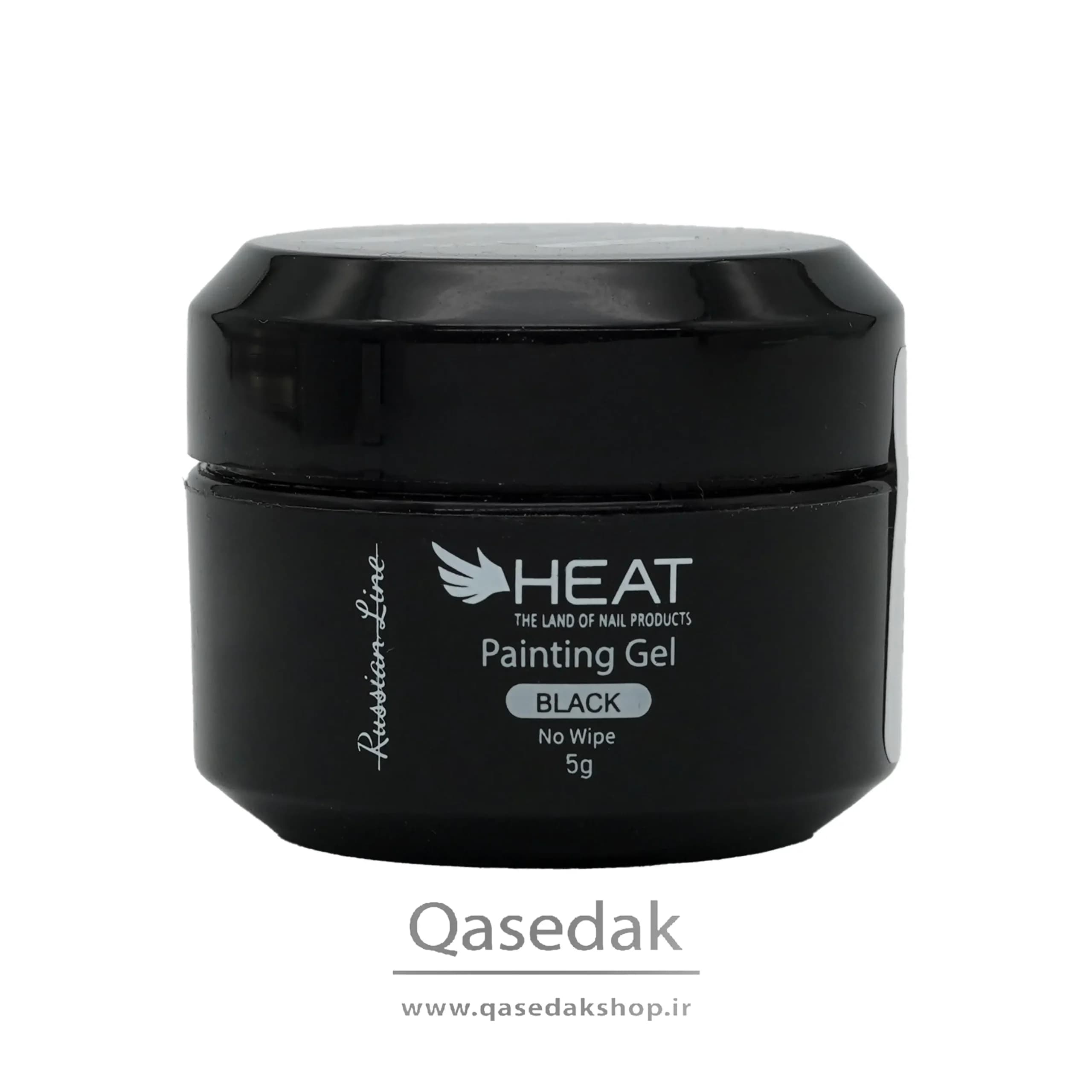 پینت ژل مشکی هیت HEAT ناخن — تصویر ۲