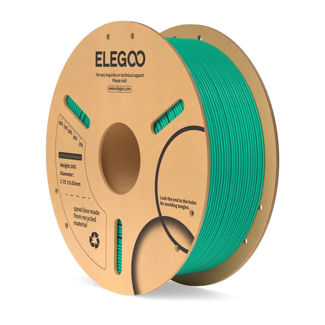 فیلامنت PLA رنگ سبز برند ELEGOO-الگو (قطر 1.75mm)