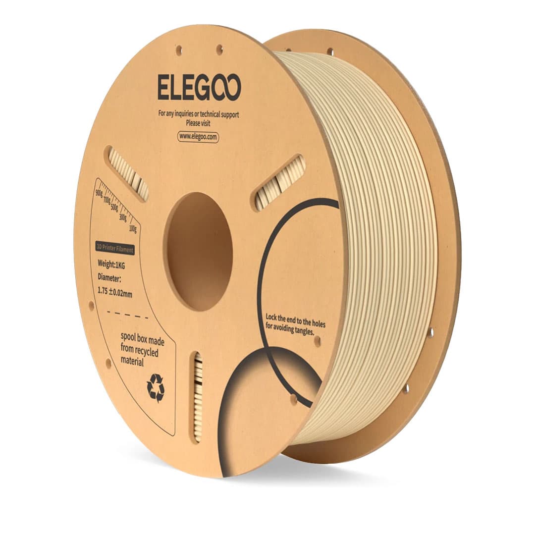 فیلامنت PLA رنگ بژ برند ELEGOO-الگو (قطر 1.75mm) — تصویر ۳