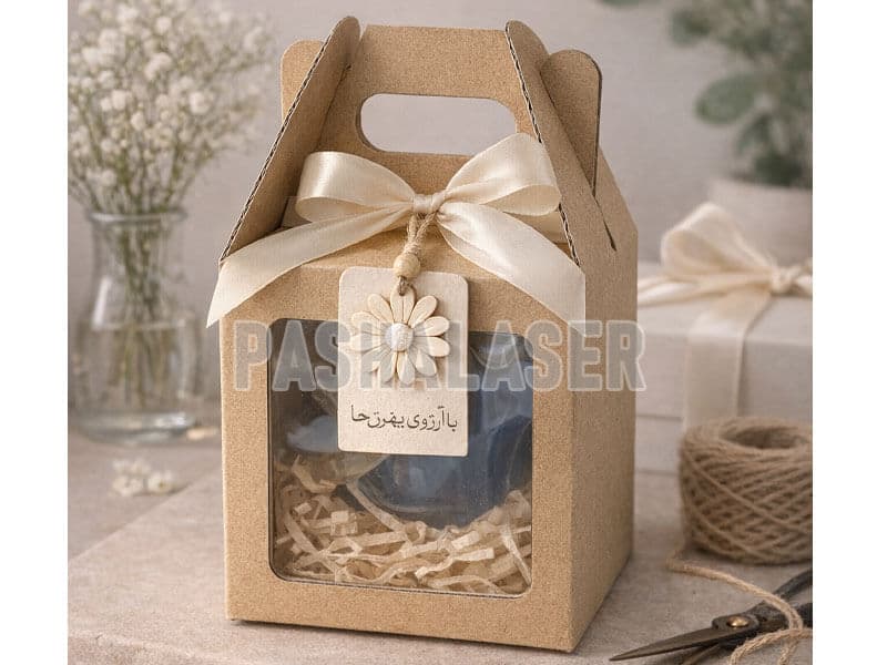 جعبه هدیه دسته‌دار 10x10x10 (بسته ده عددی) کد 39191 — تصویر ۲