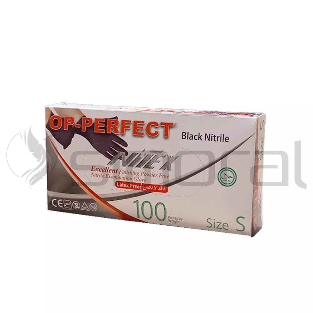 دستکش نیتریل مشکی OP-perfect سایز Small