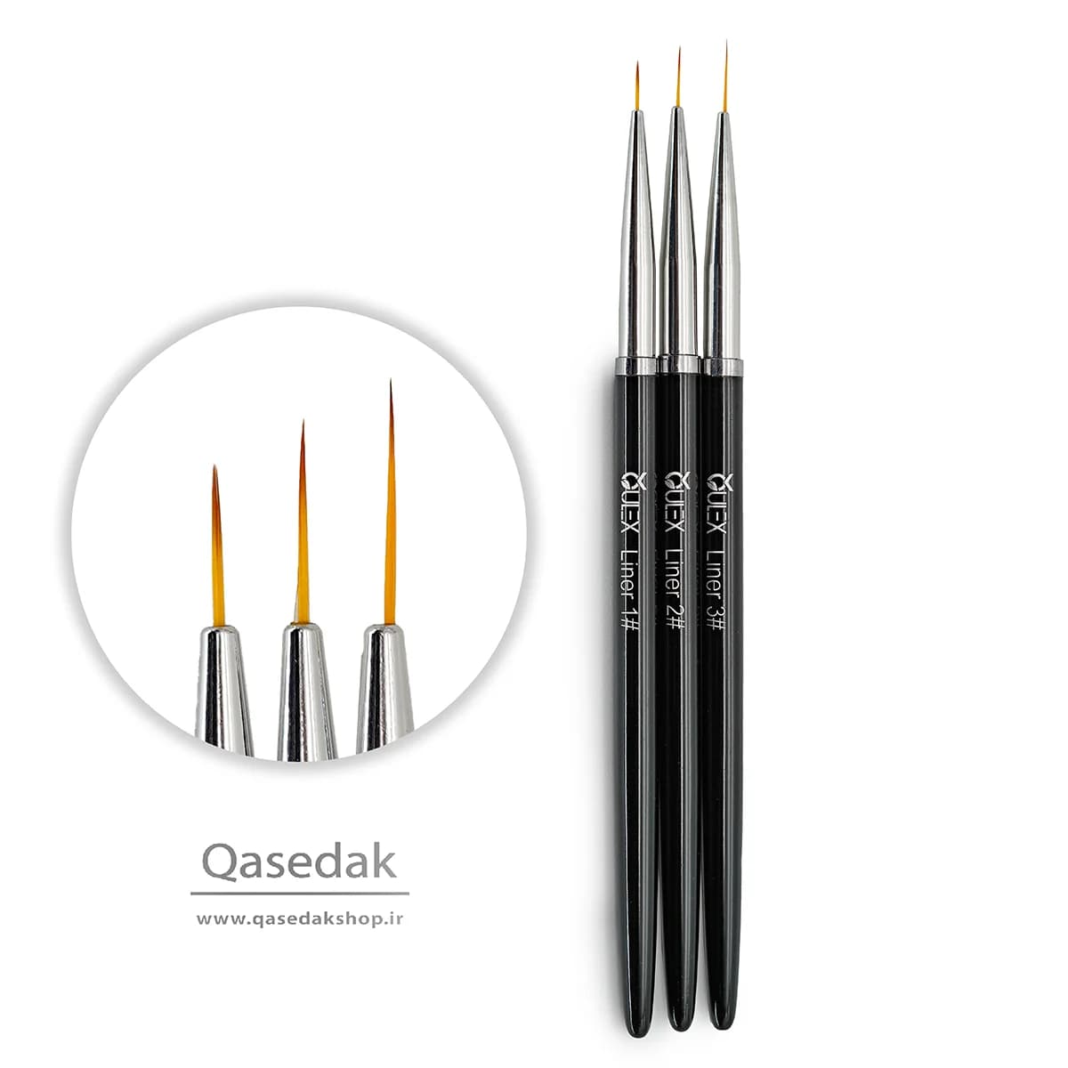 قلم طراحی لاینر 3عددی اولکس OULEX ناخن