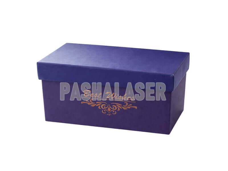 جعبه هدیه بنفش ساده کد 39213 — تصویر ۳
