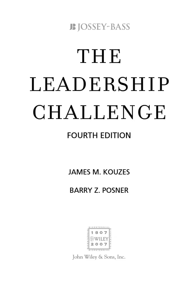 کتاب The Leadership Challenge (چالش رهبری) نسخه انگلیسی PDF | James M. Kouzes, Barry Z. Posner