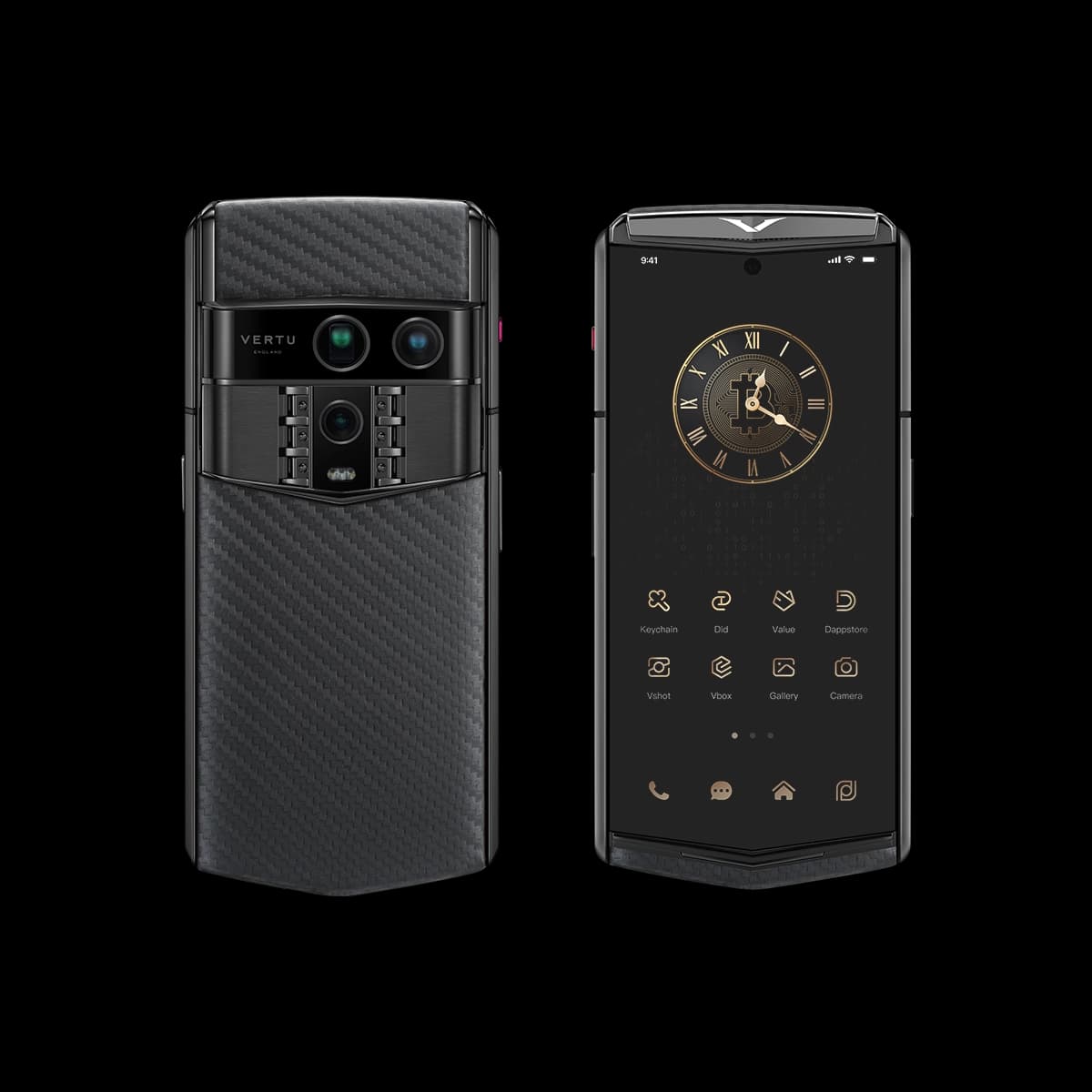 vertu agent q black regular set karbon fiber pattem/16 ram. 1tb موجود در انبار نیک دیجی — تصویر ۳