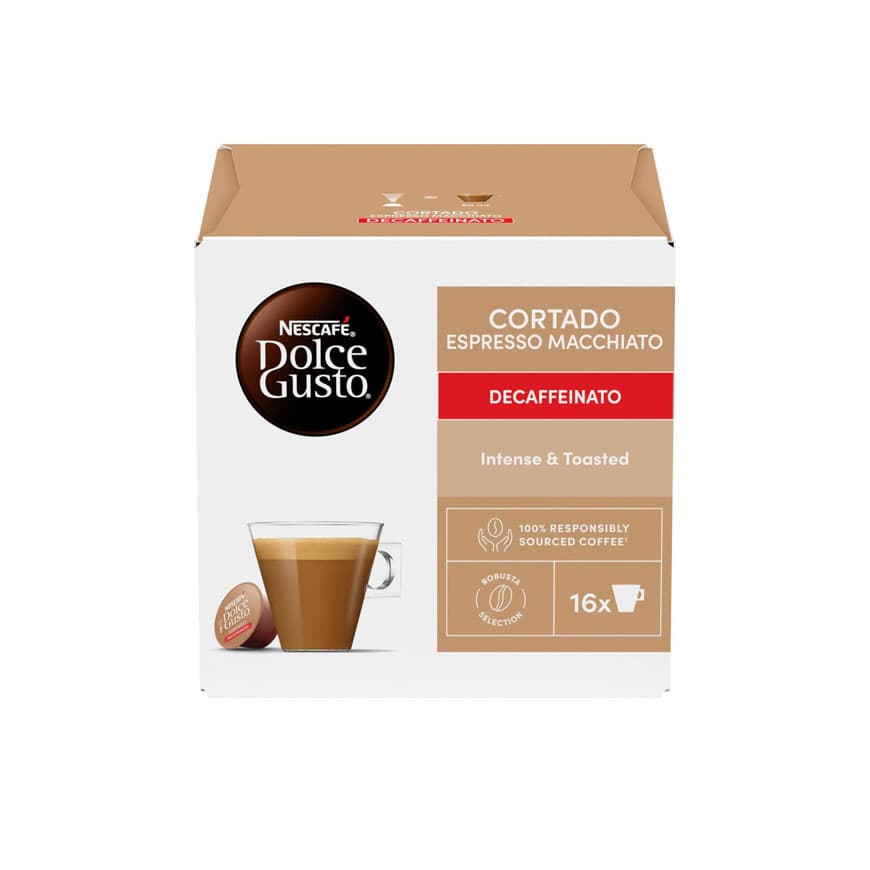 کپسول قهوه دولچه گوستو کورتادو بدون کافئین | Dolce gusto Cortado Decaffeinato