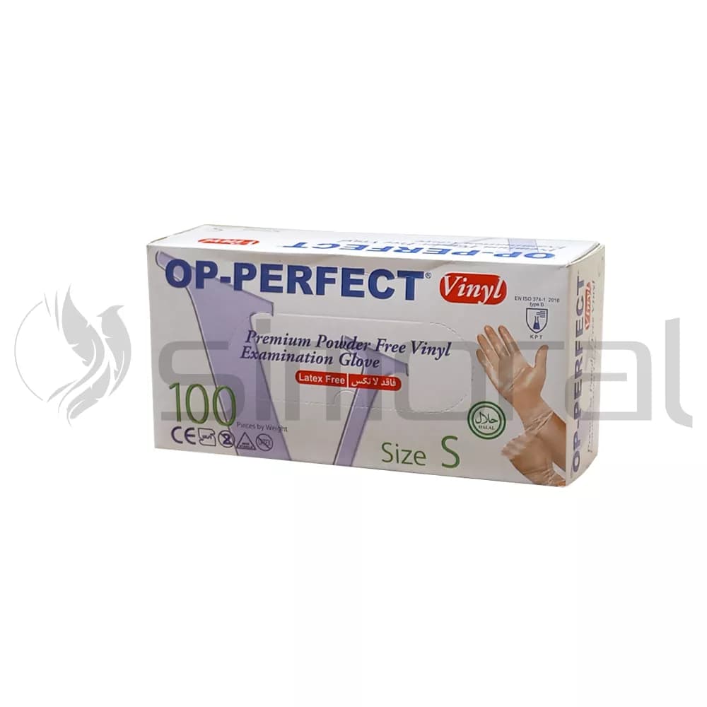 دستکش وینیل OP-perfect سایز Small — تصویر ۲