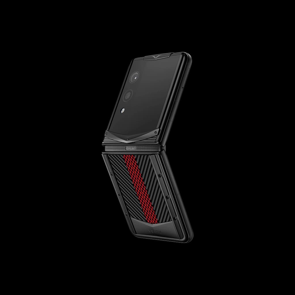 vertu Quantum Flip Carbon Texture Series/auspicious phoenix/16 ram 1tb موجود در انبار نیک دیجی/آکبند — تصویر ۴