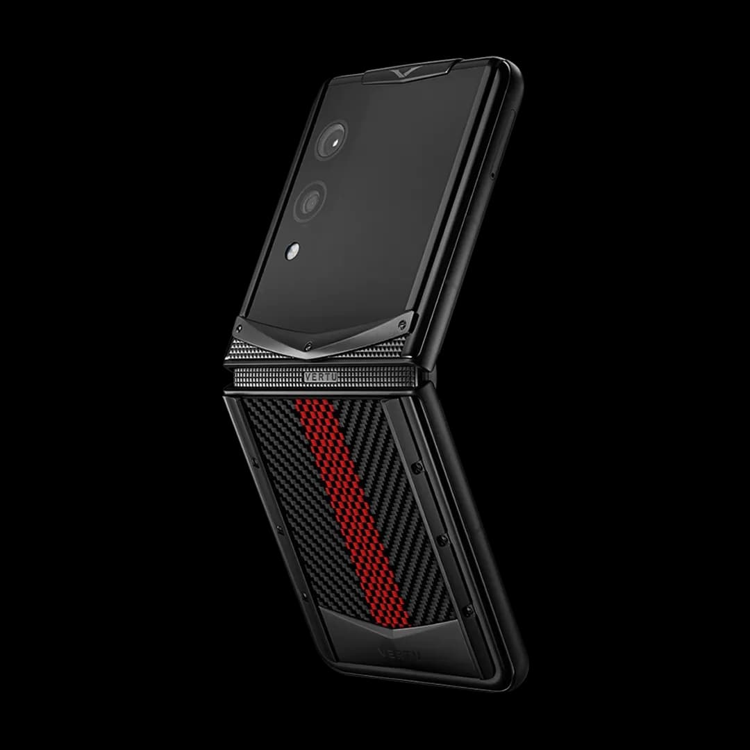 vertu Quantum Flip Carbon Texture Series/auspicious phoenix/16 ram 1tb موجود در انبار نیک دیجی/آکبند