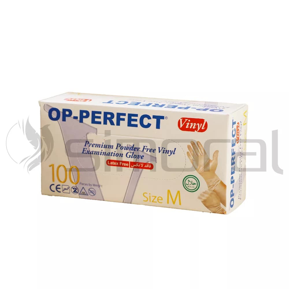 دستکش وینیل OP-perfect سایز Medium — تصویر ۲