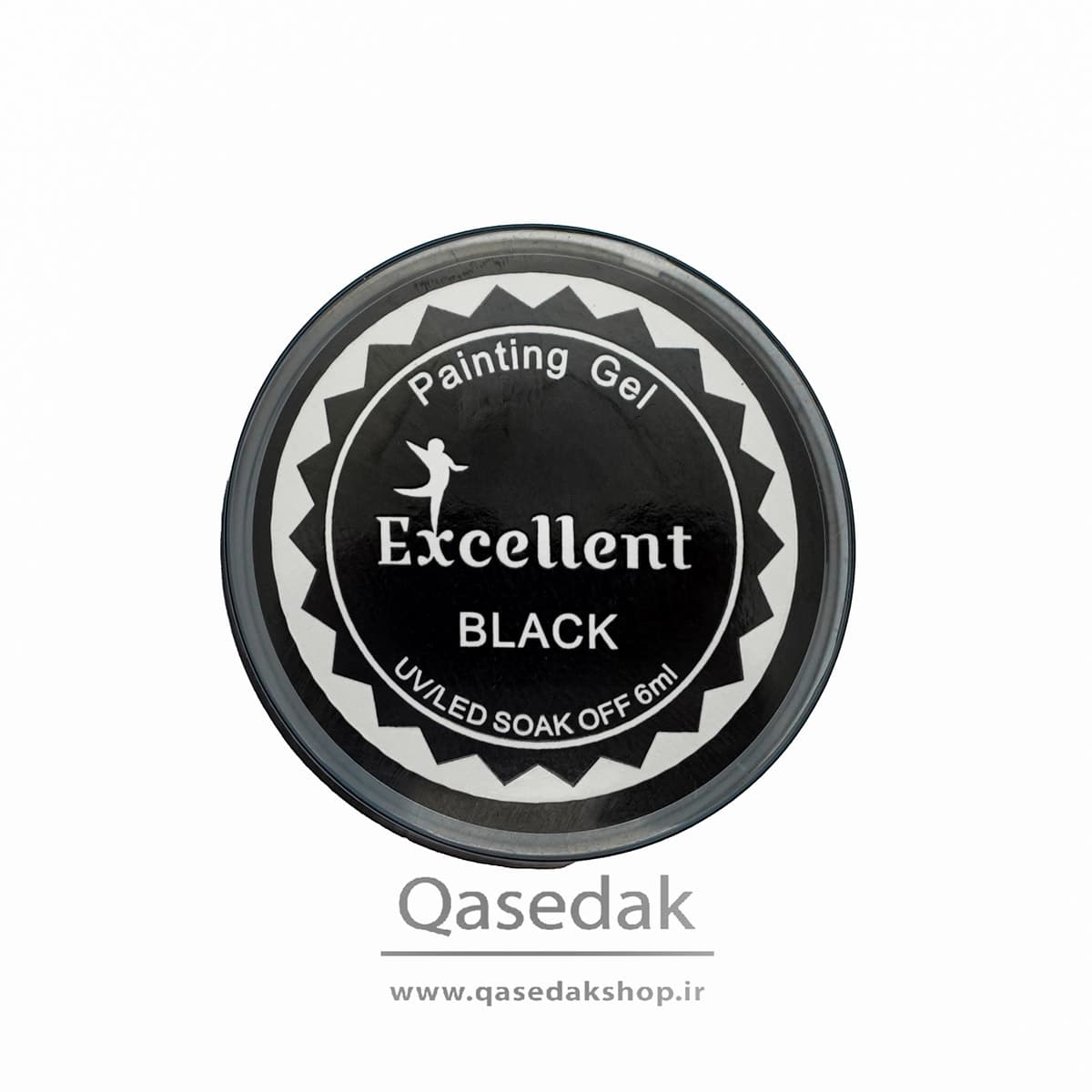 پینت ژل مشکی اکسلنت EXCELLENT 6ML ناخن — تصویر ۳