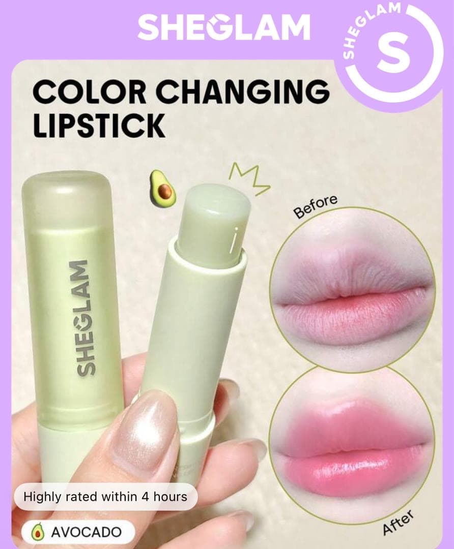 رژ لب تغییر رنگ دهنده Pout pHresh – آووکادو شیگلم Sheglam — تصویر ۲