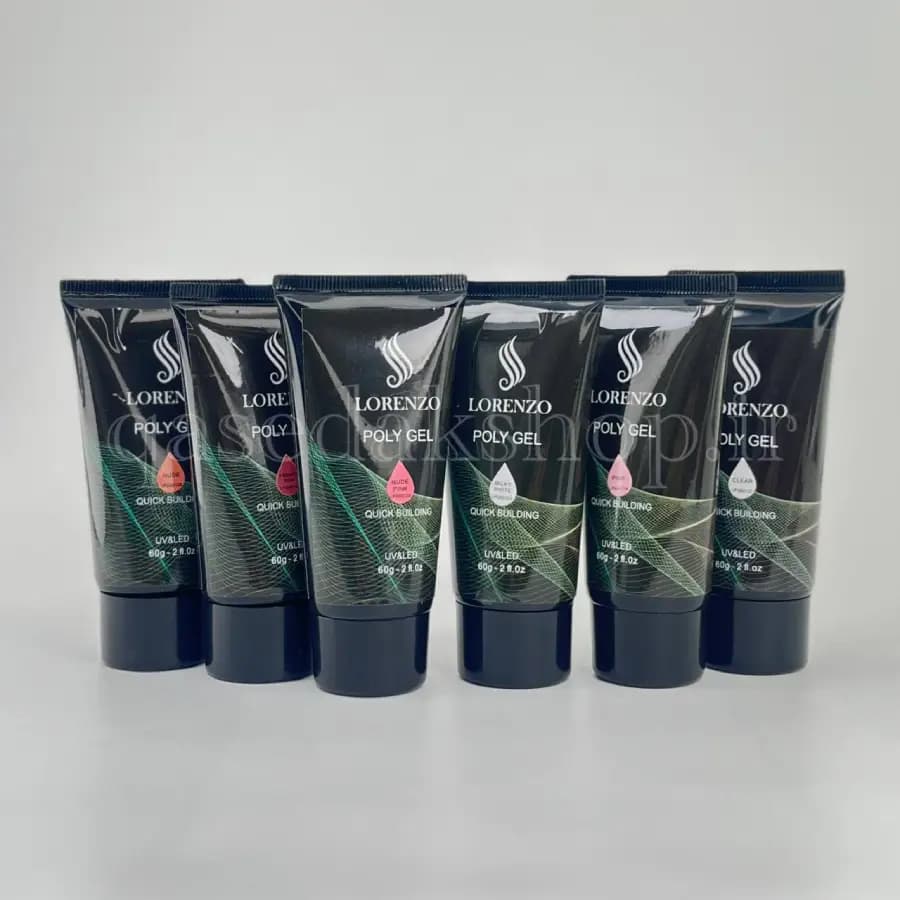 پلی ژل لورنزو LORENZO 60ML ناخن — تصویر ۲