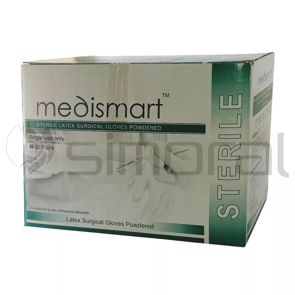 دستکش جراحی کم پودر سایز 6.5 MediSmart — تصویر ۲