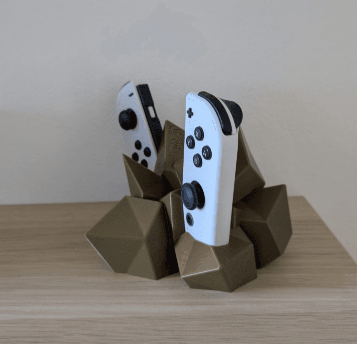 پایه نگهدارنده دسته بازی Nintendo Switch JoyCon طرح کریستال — تصویر ۸