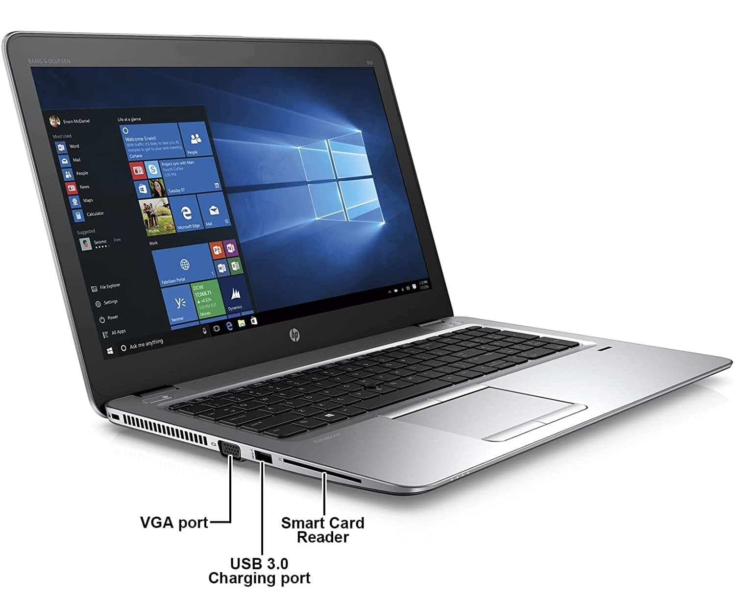 لپ تاپi7 رم8 وSSD256 باگارانتی HP EliteBook 850 G3 — تصویر ۸