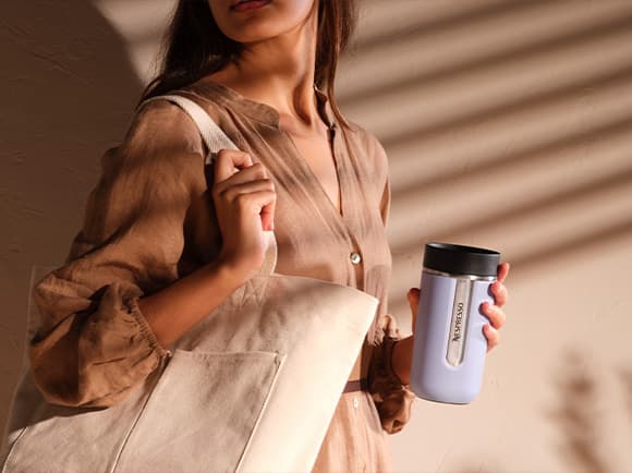 تراول ماگ نسپرسو لوندر 400 میل «یاسی» | Nespresso Travel Mug Lavender(درب جدید) — تصویر ۶