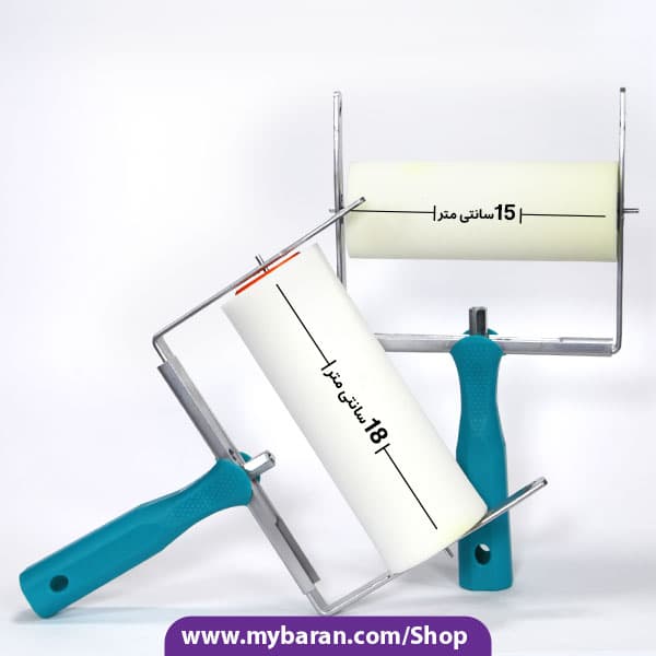 دسته غلطک طرح دار فومی دوحالته 7 و 6 اینچ — تصویر ۵