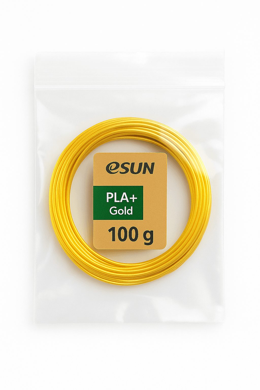 فیلامنت +PLA ایسان رنگ طلایی قطر 1.75mm (100 گرمی)