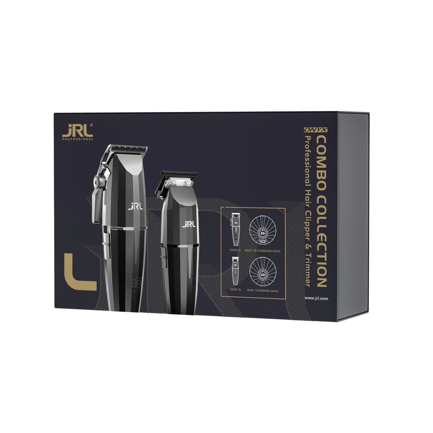 ست جی آر ال کمبو کالکشن اونیکس مشکی JRL Hair Clipper and Trimmer Combo Collection Black