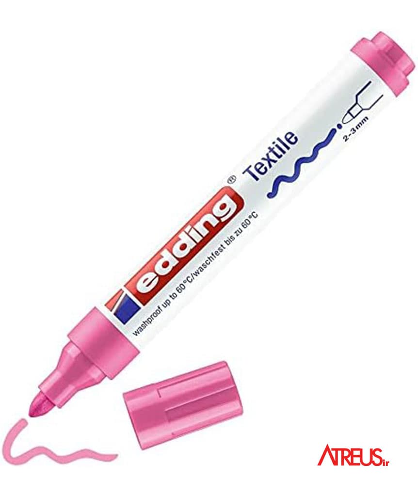ماژیک پارچه رز 4500 Edding textile