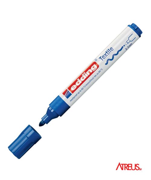 ماژیک پارچه آبی 4500 Edding textile — تصویر ۸