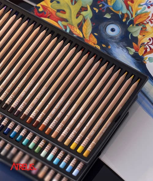 مداد رنگی کرن داش Caran d’ache luminance 76 — تصویر ۳