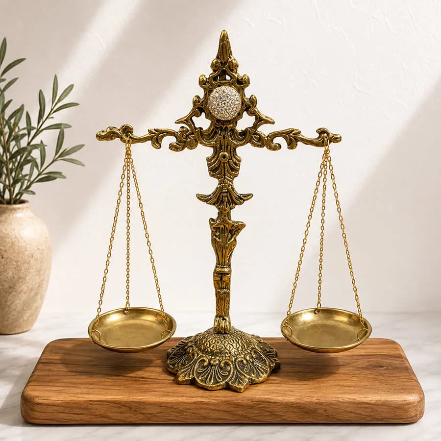 ترازوی عدالت نگین دار