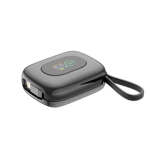 پاوربانک بودی PD و فست 10000mAh 22.5W دارای نمایشگر درصد شارژ و دو کابل متصل مدل PB823B — تصویر ۸