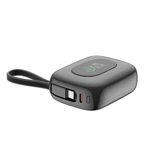 پاوربانک بودی PD و فست 10000mAh 22.5W دارای نمایشگر درصد شارژ و دو کابل متصل مدل PB823B — تصویر ۹