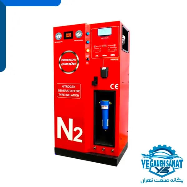 دستگاه باد نیتروژن سواری 6 تا 8 بار اتوماتیک LCD